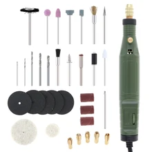 100-240 в 18 Вт 18000 об/мин бесступенчатая скорость мини электрическая шлифовальная машина с 34 аксессуарами и 5,5 мм Цанга для полировки/сверления
