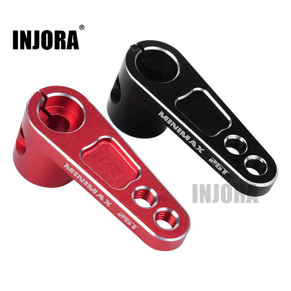 

INJORA 1PCS Metal 25T 28mm Length M3 RC Tooth Steering Servo Arm Heightening for RC Car Parts