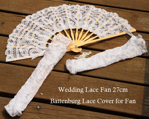 Amelie lace fan with lace cover (8)