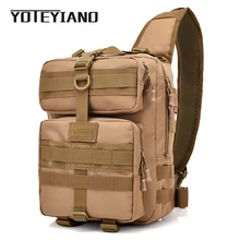 YOTEYIANO Для мужчин груди сумки Camo одного плеча сумки мужской Водонепроницаемый нейлон Универсальный Crossbody сумка