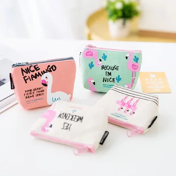 

Sweet Flamingo Coin Purses Women Wallets Cartoon Animal Card Holder Key Bag Money Bags for Girls Ladies Purse Kids Children