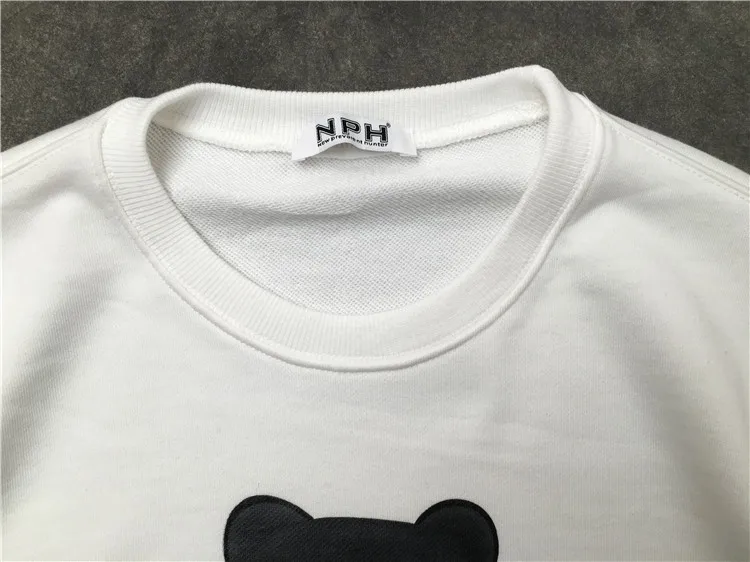 Новинка 19ss мужские толстовки с капюшоном с рисунком медведя Let us Just Rave толстовки с капюшоном бархатные хлопковые толстовки с ворсом для улицы в стиле хип-хоп# G84
