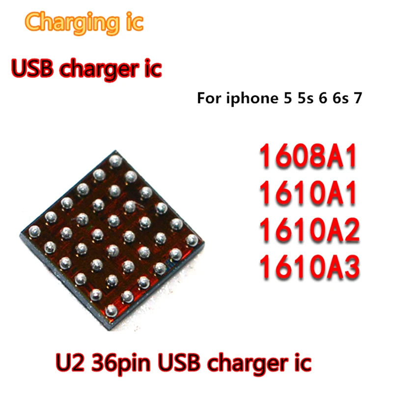 2 шт./лот 100% оригинал Новый 1608a1 1608 1608a 36pins U2 USB зарядное устройство IC для iPhone 5 5G