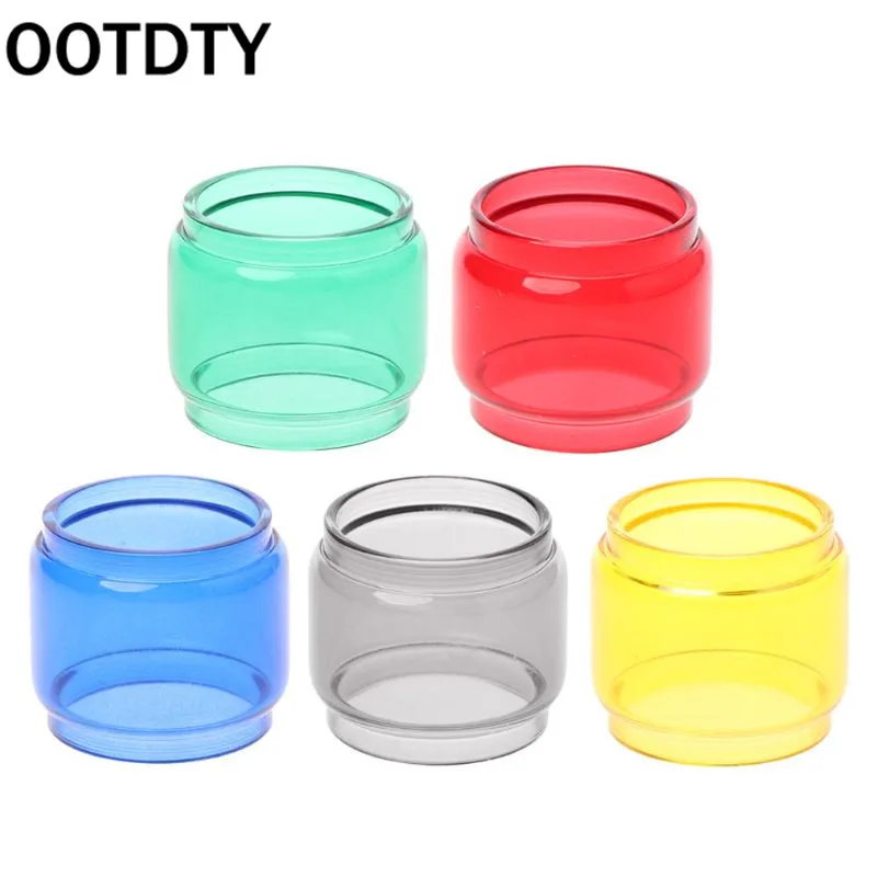 

OOTDTY Transparent Colorful Vape Glass Tube Glass Tank Electronic Cigarette Accessories for TFV12 Prince Vaporizer Atomizer