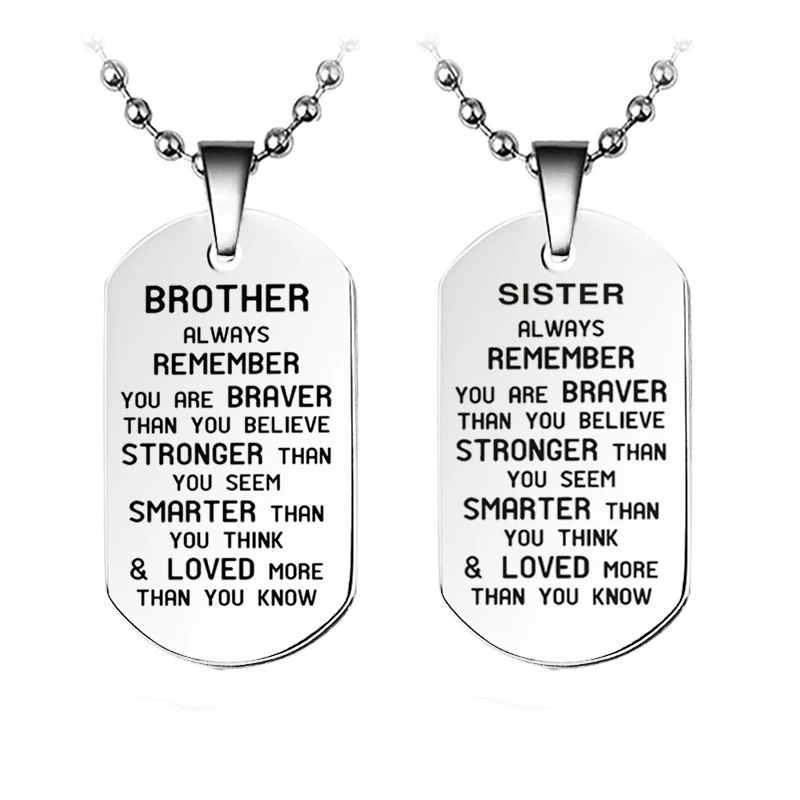 Brother/Sister брелок Remeber вы смелые подарки на день рождения Большой братец подарок для