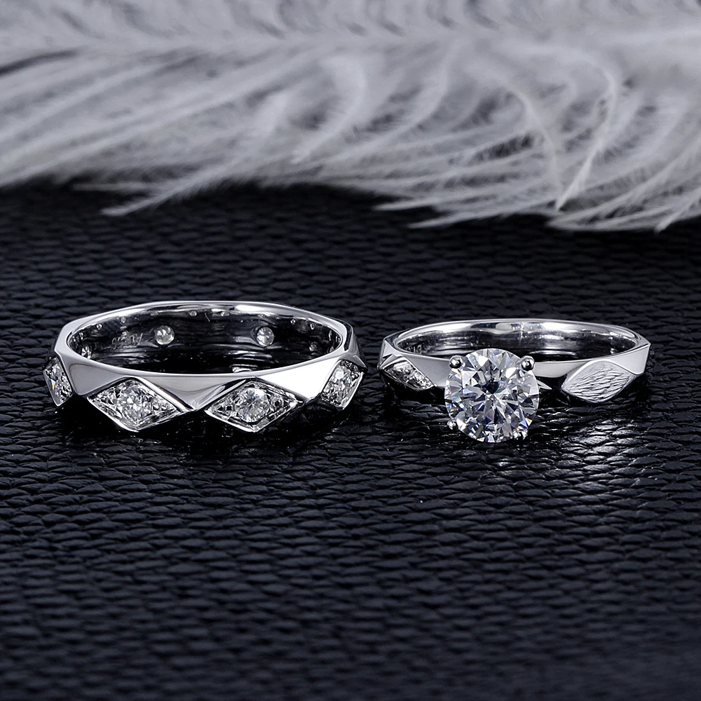 moissanite ring set (3)