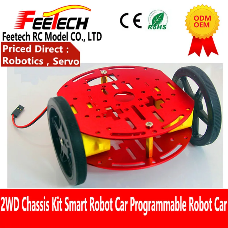 Мини игрушки FEETECH 2WD детский автомобиль робот стартовые комплекты двигатель