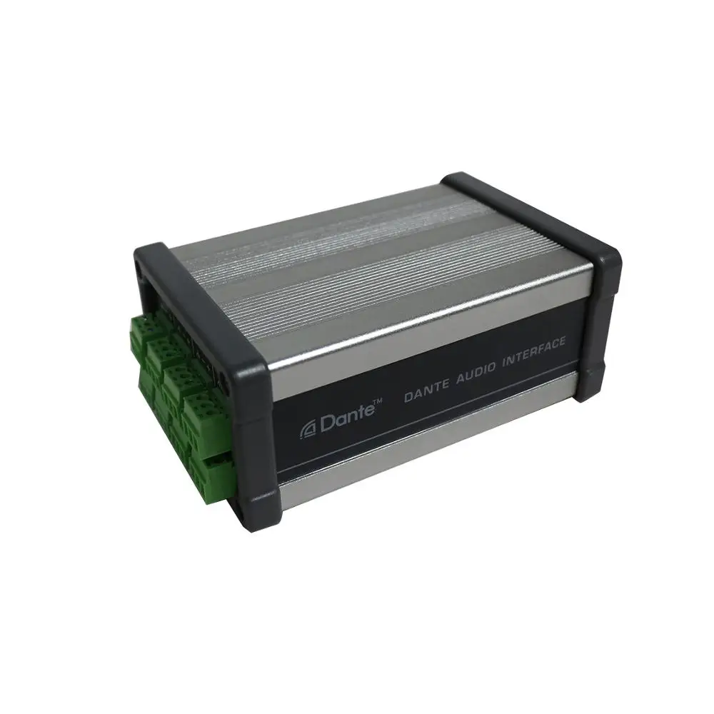 Ben & Fellows 521017 Dante 4 In and 4 Out Audio Converter and Transmitter with Audinate Interface Support 12VDC Power Supply