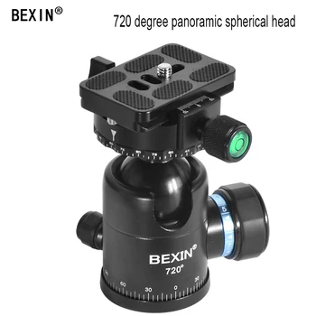 

BEXIN 720 Double Panoramic Rotating Camera Tripod Ball Head Heavy Duty With Horizontal Damping Referenc Stand Arca Swiss