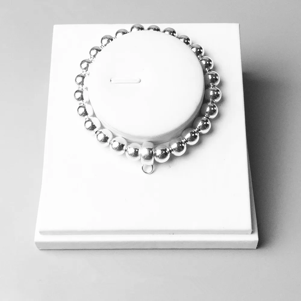 Charm-Bracelet-Silver-With-Ts-Charm-Carrier-Length-16-25cm-For-Women-And-Men-Rock-Gift