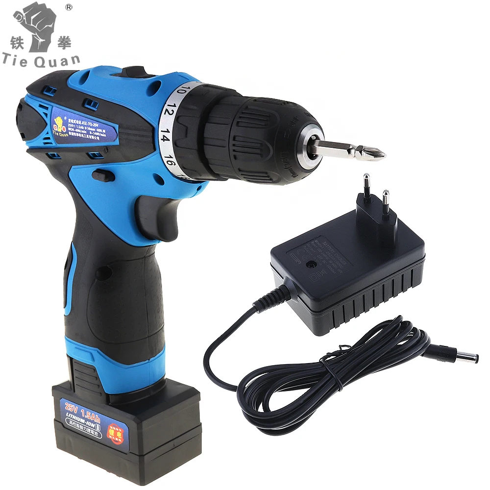 25V Electric Power Tools Electric Drill / Screwdrive Two Speed