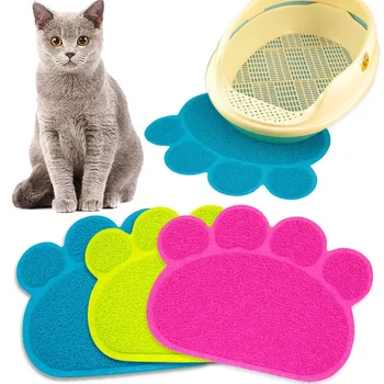 

Paw Print Mat Puppy Kitty Dish Feeding Bowl Placemat Dog Cat Litter Mat Tray Tidy Easy Cleaning Sleeping Pad Cama 3 Colors