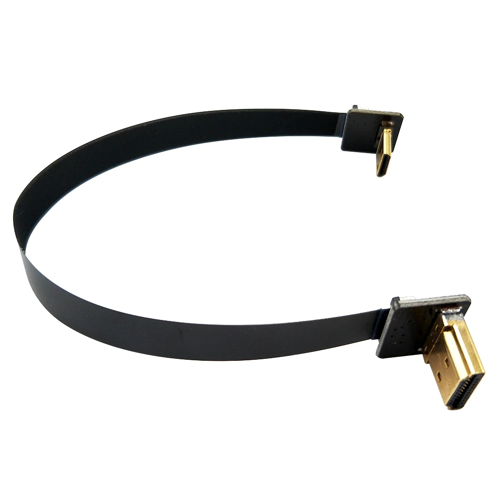 DANSPEED 20 см M/M HDMI Тип к Mini мужчинами вверх под углом HD ТВ FPV плоский кабель для