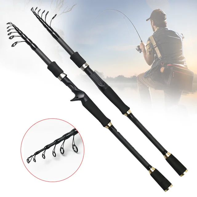 Best Price New Telescopic Fishing Rod Carbon Fiber Ultralight Fishing Pole Portable Spinning Casting Rods WHShopping Best Price New Telescopic Fishing Rod Carbon Fiber Ultralight Fishing Pole Portable Spinning Casting Rods WHShopping
