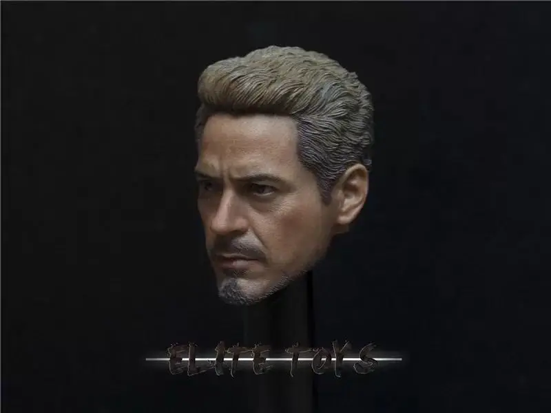 Элитные игрушки 1/6 Железный человек Роберт Дауни Тони Старк голова Лепка для 12