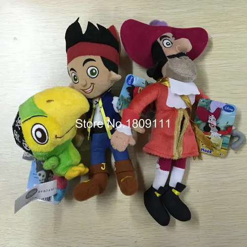 

IN HAND NEW Junior Jake and the Neverland Pirates~ Jake Hook Skully 7 INCHES 18CM PLUSH STUFFED ANIMAL Plush dolls