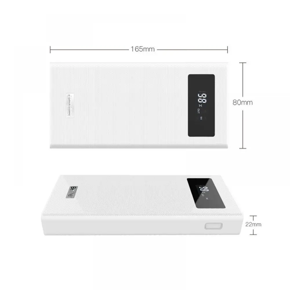 Besiter Быстрый Зарядное устройство 20000 mAh Мощность банк светодиодный портативное