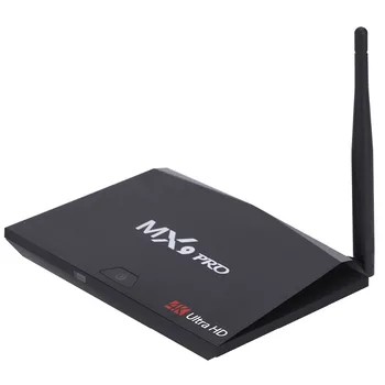 

10pc/lot MX9 Pro 4K Smart Android7.1 Quad Core TV Box H.265 UHD WiFi 3D Movie Media 4G+32G