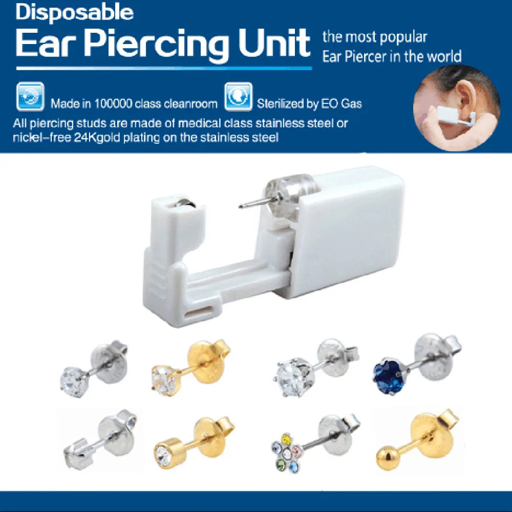 Прибор для пирсинга ушной хрящ из нержавеющей стали 24 шт.|ear piercing studs|ear studsstud |