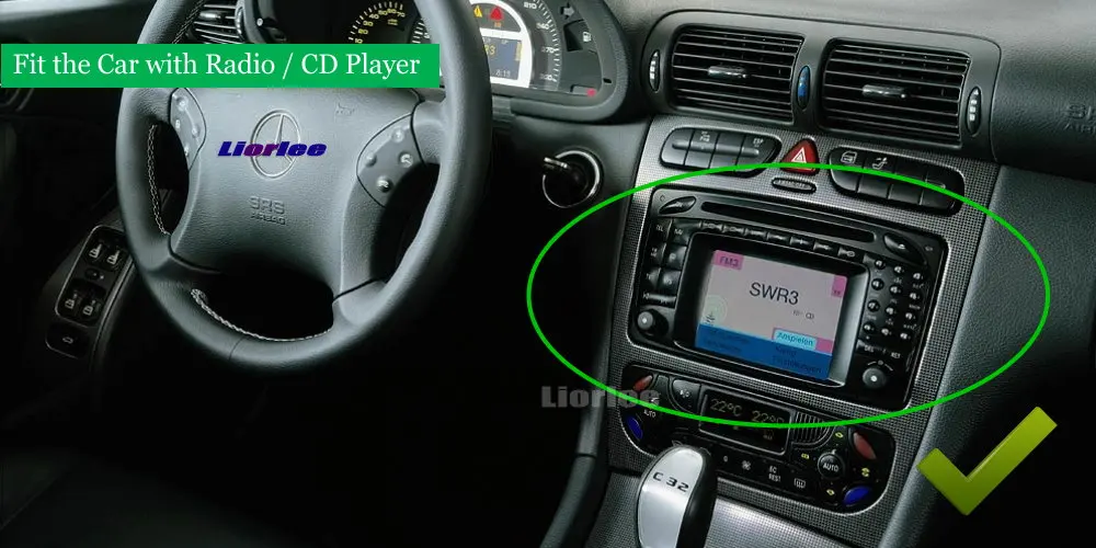 Flash Deal Car Radio DVD Player GPS Navigation For Mercedes Benz C Class  Android HD Displayer System Audio Video Stereo In Dash Head Unit 3