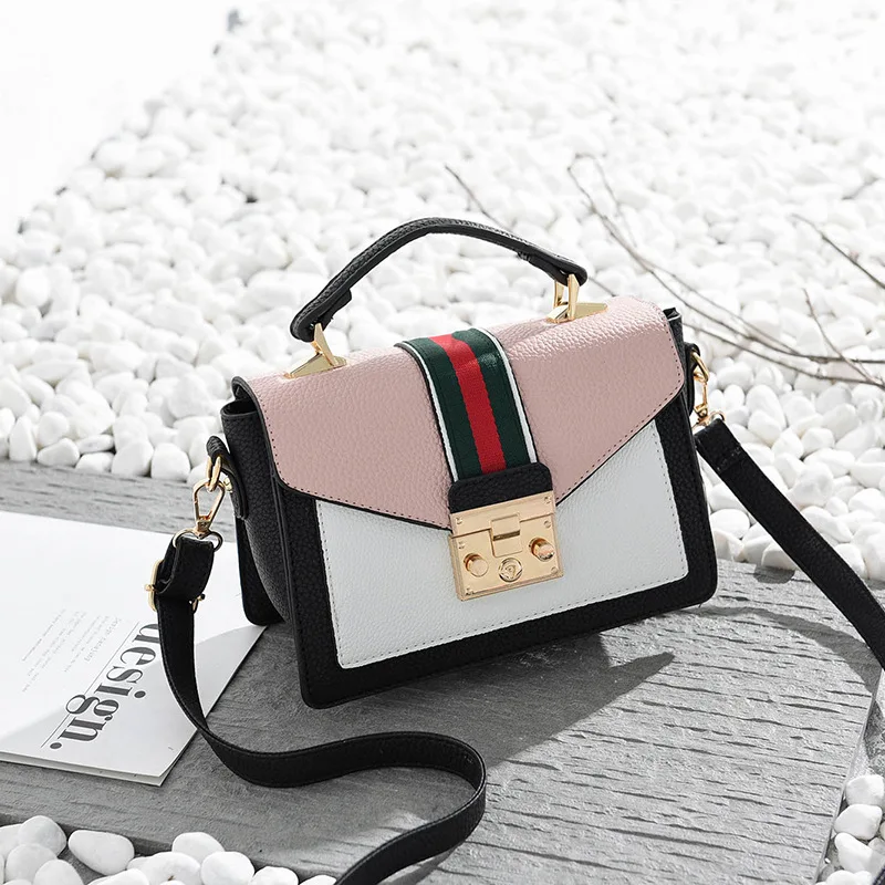 Women Sweet French Flap Bag Hasp Zipper Shoulder For Girls Small Lock Handbags Bags Designer Crossbody Bolsos | Багаж и сумки