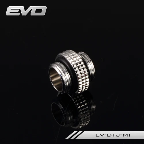 

Bykski G1/4 EVO mini connector,nipple fittings,computer case water cooling kit build accessory,silver,EV-DTJ-MI