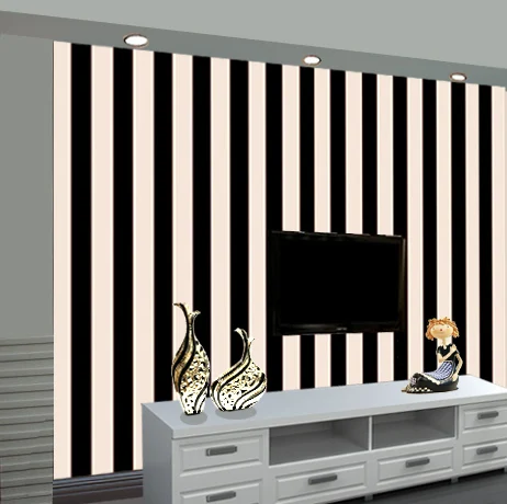 Fashion Simple Black And White Horizontal Vertical Stripes Fashion Simple Black And White Horizontal Vertical Stripes Wallpaper Bedroom Living Room Tv Background