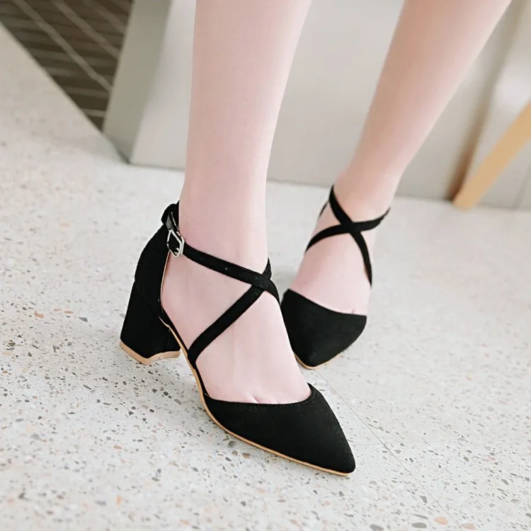 

Big Size 11 12 13 14 15 16 17 ladies high heels women shoes woman pumps Pointed cingulate Shallow mouth Thick with Single shoes