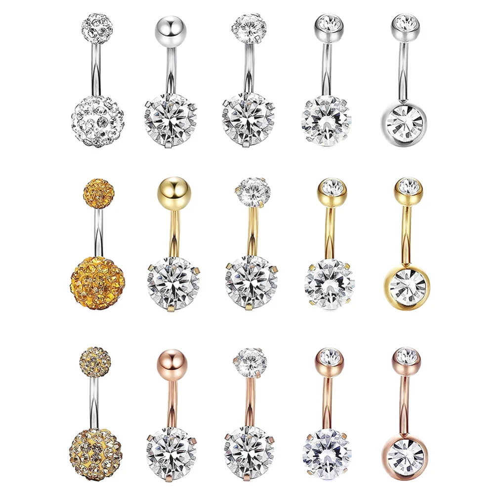 

Clay Navel Nail Geometric Crystal Zircon Butterfly Navel Piercing Navel Sexy Piercing Pendent