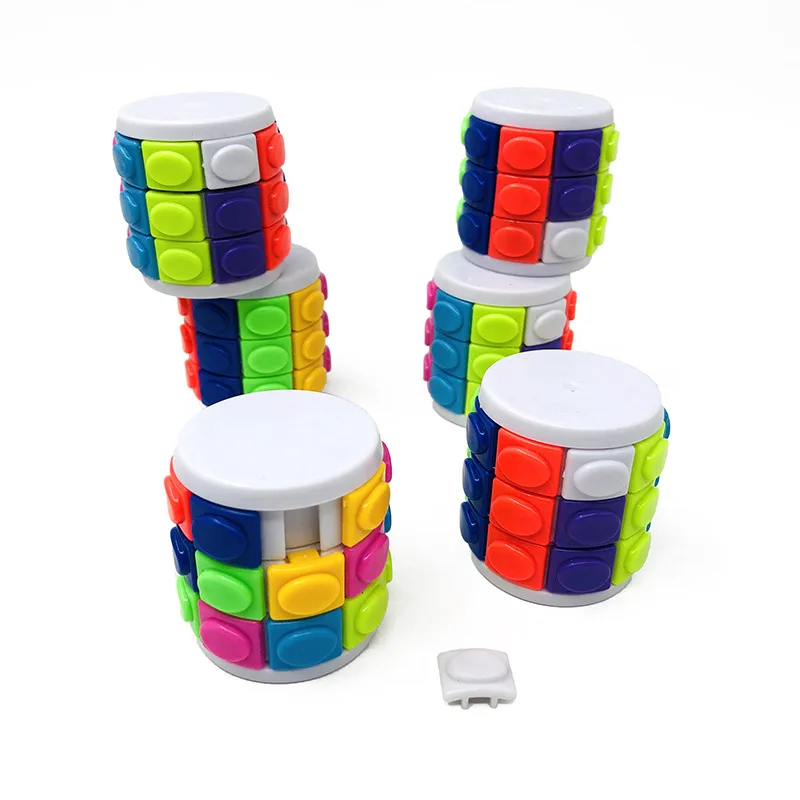 Магические кубики 4,3 см 3D твердый цилиндрический куб головоломка декомпрессионный куб игрушки для детей подарок головоломка куб
