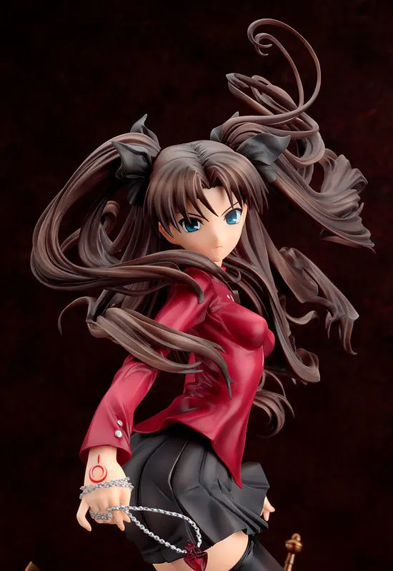 Fate saber stay Night WAVE Fate Tohsaka Rin в красном платье сексуальная девушка фигурка неограниченное лезвие 25 см модель новая японская кукла