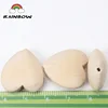 Natural Wood Color Heart Wooden Material Spacer Beads For Kids Jewelry Making 20x21mm 20 pcs ► Photo 2/5