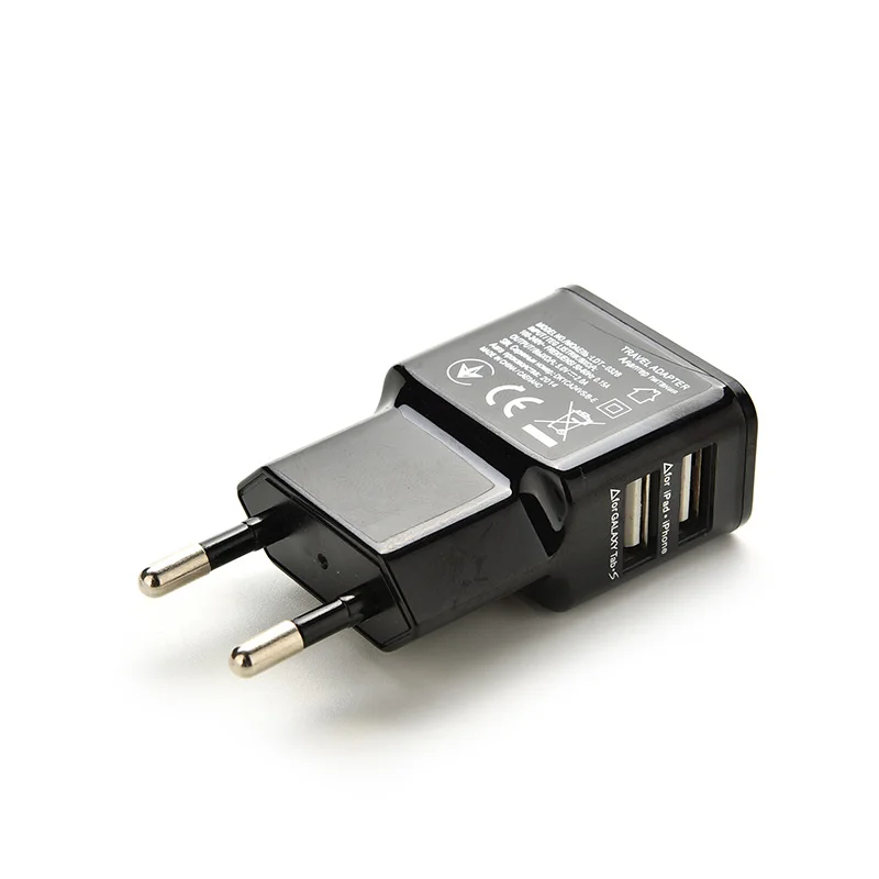 1 шт. EU/US штекер двойной USB 2 порта мобильный телефон дорожный дом настенное