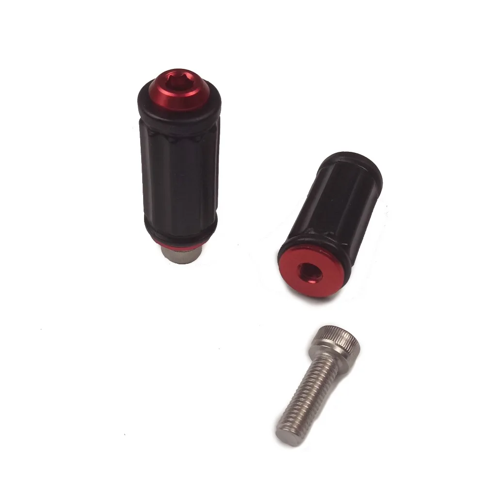 Motorcycle Replacement 8mm CNC Fixing Knurled Aluminium Footrests Foot Pegs Pedals For Racing Rearsets Rear Set or Similar (19)