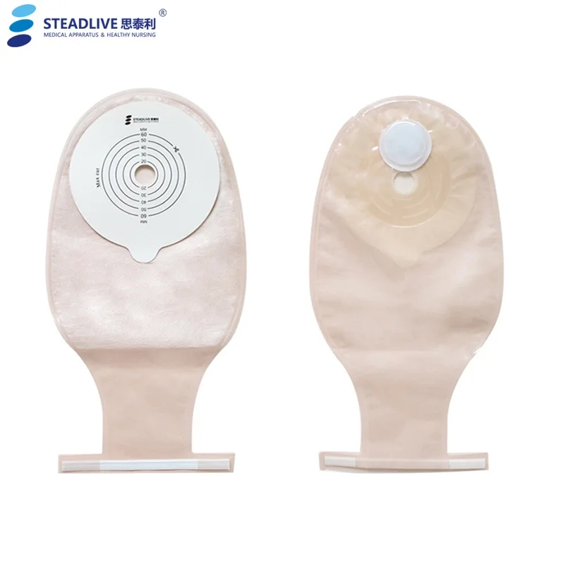 

10/20PCS~One-piece Drainable Colostomy Bag with Steel Wire Closure,Portable&Odor-free Opaque Stoma Care Bags,Cut to fit 20-60mm