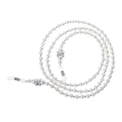 Белая имитация жемчуга; ожерелье очки для чтения цепочка для очков держатель шнур для шнурка ремень ожерелье ручной работы
