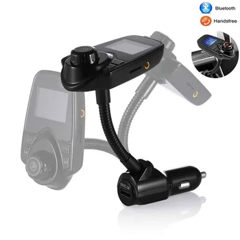 

Wireless Car MP3 Audio music Playback Player Bluetooth FM Transmitter Wireless Modulator Car Kit HandsFree call and music