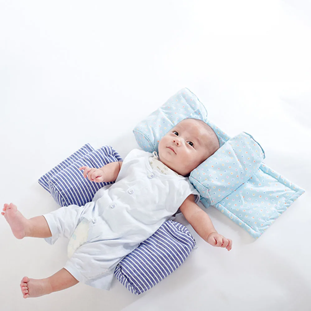Детские стереотипы подушку хлопок core Анти-опрокидывание головы форменная подушка для маленьких безопасный сон позиционер для головы