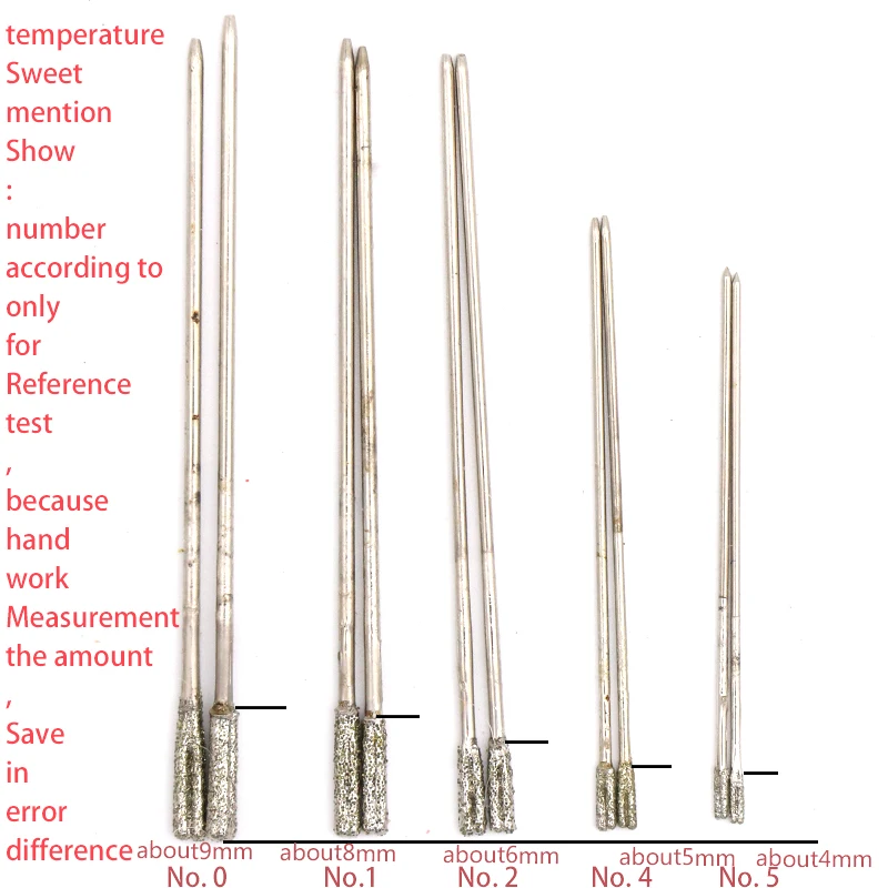 20pcs 1~2.4mm Diamond Coated Drill Bit Solid Bits Punch Needle For Jewelry Ceramic Jade Agate Glass Amber Drilling Tool 20pcs 1~2.4mm Diamond Coated Drill Bit Solid Bits Punch Needle For Jewelry Ceramic Jade Agate Glass Amber Drilling Tool