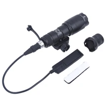 Тактический Мини-светильник для разведчика SEIGNEER M300A, 250 люмен, светильник-вспышка с дистанционным выключателем, хвостом и 20 мм рейкой Weaver