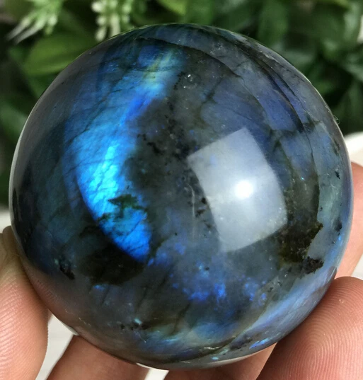 

A 427Madagascar NATURAL Labradorite QUARTZ CRYSTAL sphere ball HEALING (0601)