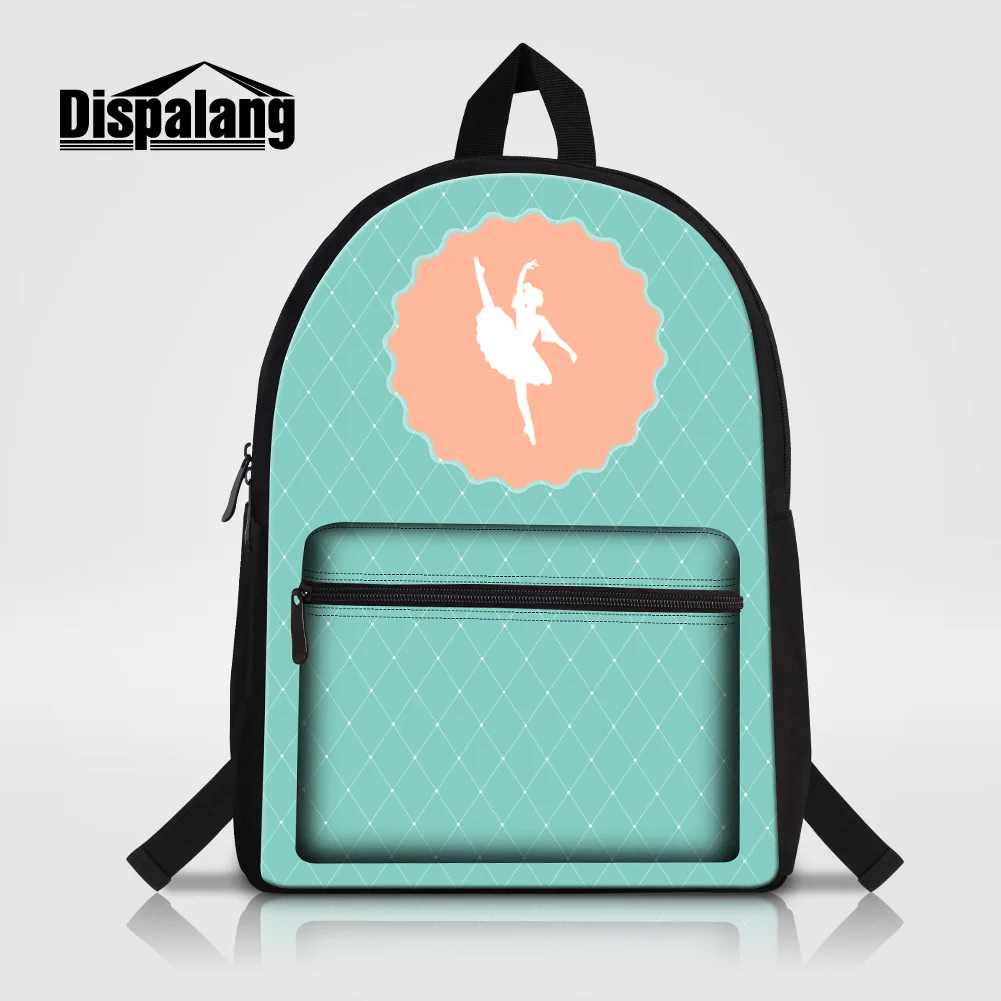 Dispalang Ballet Girl Printing School Backpack For Teenage Girls Lovely Gifts Bookbags Women Stylish Travel Shoulder