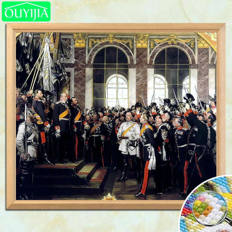 

Otto Von Bismarck At The Founding Ceremony Of The German Empire 5D DIY Diamond Painting Full Square Diamond Embroidery Picture