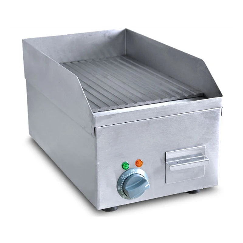Рифленая плита электрический гриль 2 кВт сталь Beefsteak инструмент для приготовления пищи волнистая плита машина Teppanyaki еда сковорода FY-250A