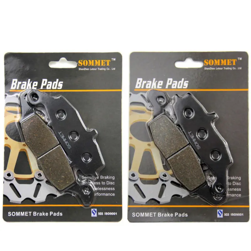 SOMMET Motorcycle Front Left Brake Pads Disc 1 pair for Suzuki DL 1000 V-Strom 2002-2012
