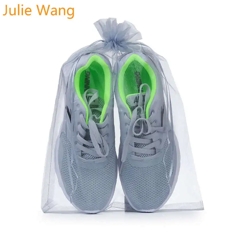 Julie Wang 5 шт 30x40 см шифон ювелирные сумки органза вуаль Упаковка Сумка Новый год день рождения, Рождество Свадебная вечеринка мешок подарков