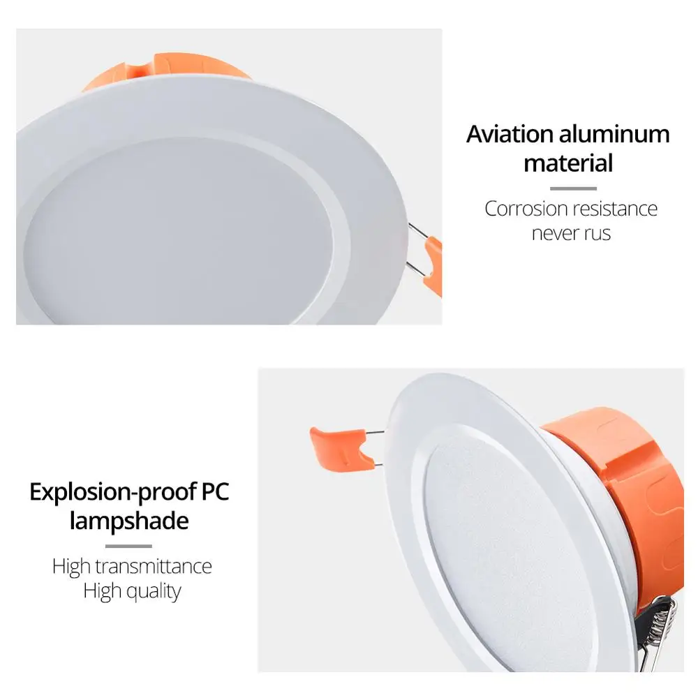 8New 12W16W24W Led Ceiling Light Led Ceiling Lamp for Living Room Crystal Lamp Led Lights for Home Warm  Cool White