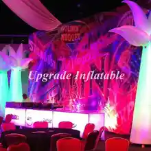 Необычные Свадебные сувениры надувные декорации для сцены кокосовое дерево, led освещение надувные пальмы 4 м для вечерние