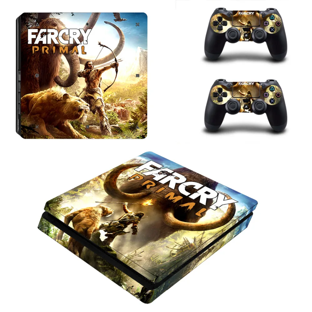 Far Cry Primal PS4 Slim Skin Наклейка для консоли Sony PlayStation 4 и контроллера Skins виниловые