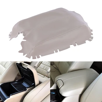 

For Honda Accord Beige PU Leather Armrest Cover Center Console Lid Case 2008 2009 2010 2011 2012 Car Styling Accessories